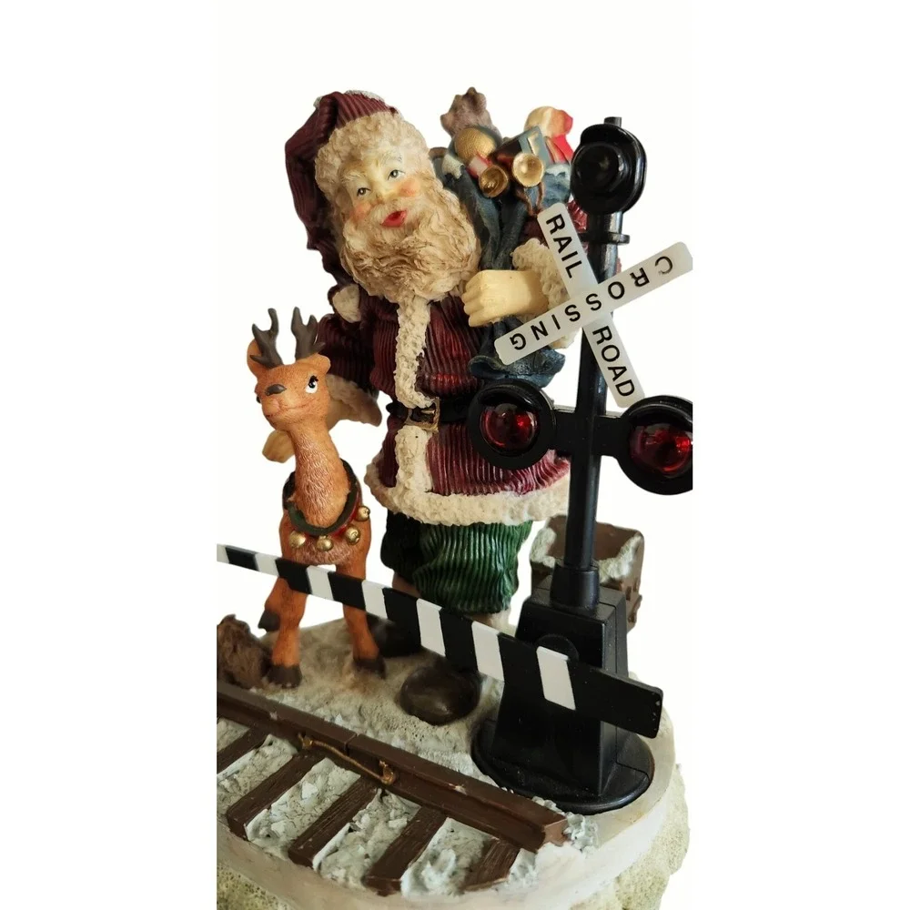 House Of LLoyd Christmas Around The World Christmas Crossing Light's up W/ Sound